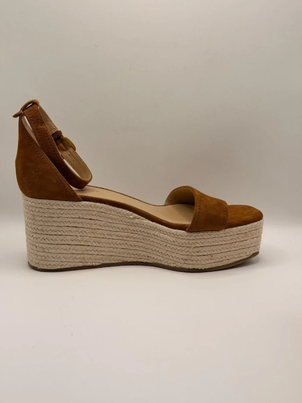 Veronica Beard Womens Gianna Suede Platform Wedge Espadrilles Sz 10.5 M